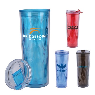 22 Oz. Dazzle Double Wall Acrylic Tumbler Cup