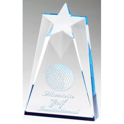 Polaris Star Tower Award, Blue, 7"H