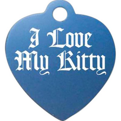 Large Heart Shape Pet / ID Tag (1 1/4" x 1 3/8")