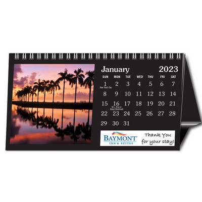 Custom Tent Desk Calendar - 5.5"x3"