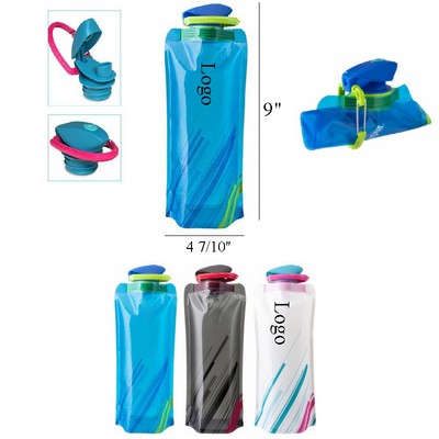 26 Oz Flip Top Foldable Water Bottle