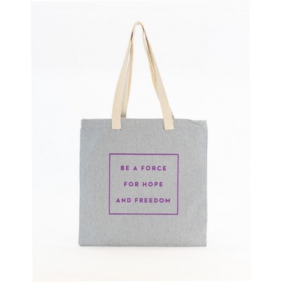 14.5"x14.5" "Limestone" Recycled Canvas Tote Bag