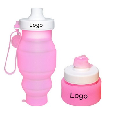 17 oz Collapsible Silicone Sport Water Bottle