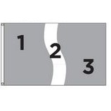 5' x 8' Horizontal Nylon Ribbon Style Flag