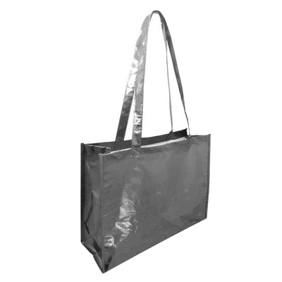 A134M Easy Print Metallic Large Tote Bag