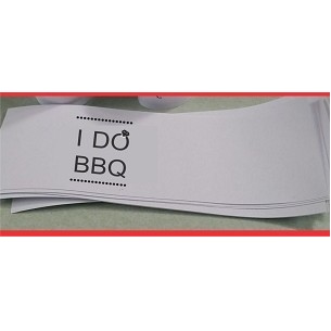 Stock "I Do BBQ" Diamond Napkin Bands (Pack of 25)