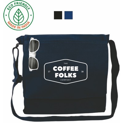 Standard Messenger Bag Backpack Eco Friendly Canvas Navy