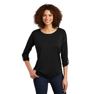 OGIO® Ladies Gravitate Scoop ¾-Sleeve Shirt