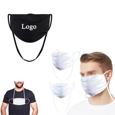 2-layer Reusable Face Mask With Lanyard Strap