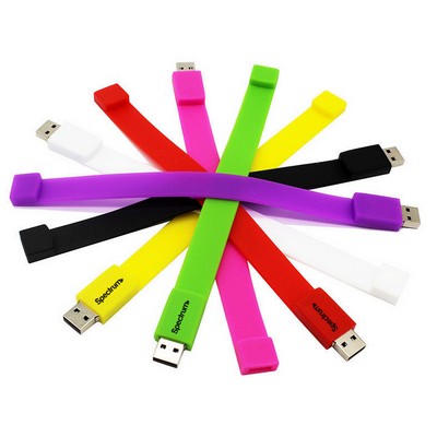 2GB Silicone USB Flash Drive Wristband Bracelet