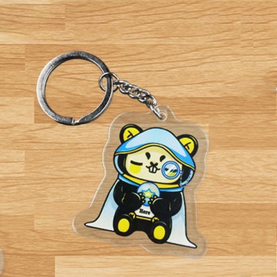 Custom Keychain Acrylic Key Ring for Two Sides Printing