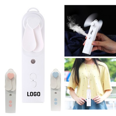 USB Recharge 2 In 1 Mini Fan Humidifier