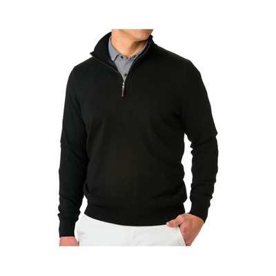 Fairway & Greene Men's Baruffa Quarter-Zip Windsweater