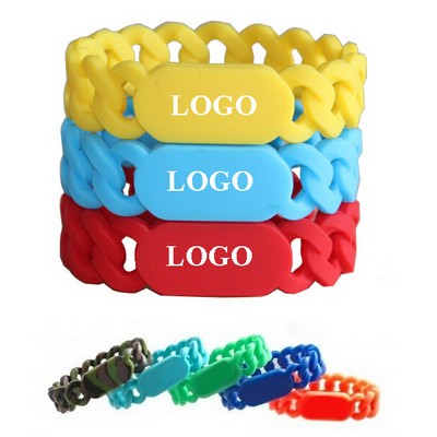 Twisted Silicone Wristband