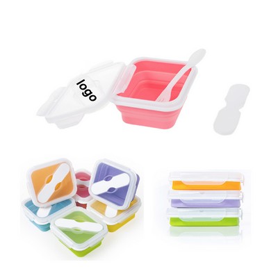 Small Collapsible Silicone Lunch Box