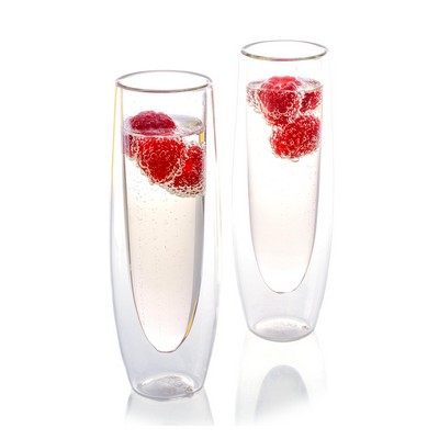 Double-Wall Champagne Set (2) 5oz Eparé