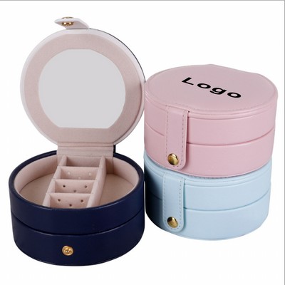 Jewelry storage Box with Mirror Travel Organizer