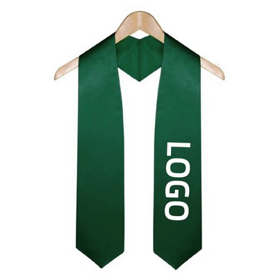 Dye Sublimation Unisex Adult Plain Graduation Stole Sash