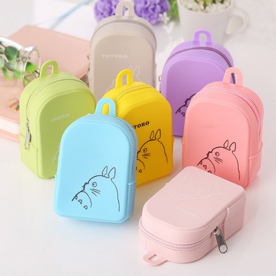 Backpack Shape Silicone Coin Purse