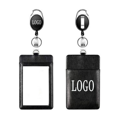 Retractable Lanyard ID Card Holder