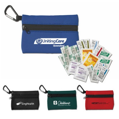 Outdoor First Aid Kit in Neoprene Pouch