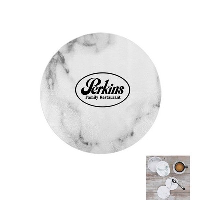 White Color Marble Cup Coaster