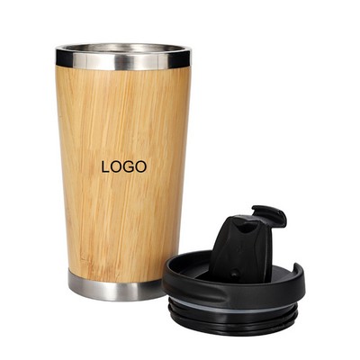 15 Oz Bamboo Travel Tumbler