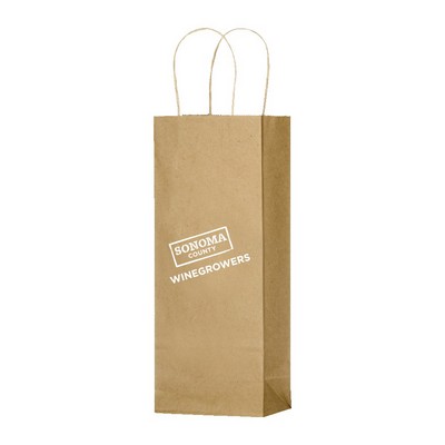 1-Bottle Kraft Paper Tote