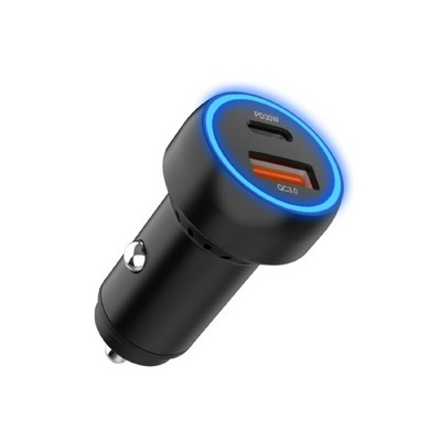 Dual Port USB Car Charger, 48W