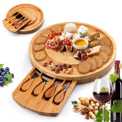 Bamboo Cheese Charcuterie Platter Board