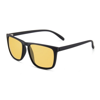 Sunglasses - Yellow Lenses - Black Frames