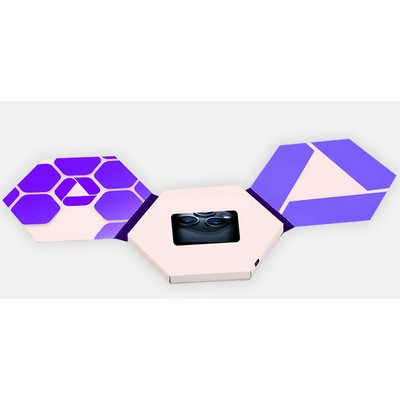 2.4 Inch Hexagon Shaped Video Brochure