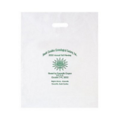 16"x18" Patch Handle Reinforced Die Cut Plastic Bag