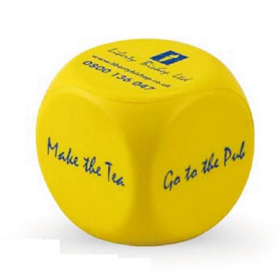 PU Dice Shaped Stress Ball