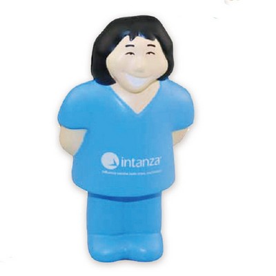 Female Nurse Shaped Stress Ball