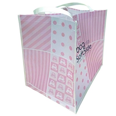 Laminated Non Woven Polypropylene Tote bag: 13" W x 15" H x 10" D