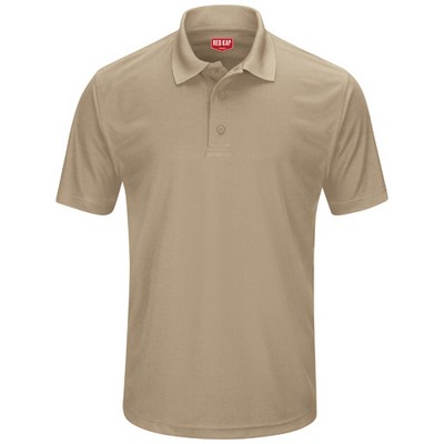 Red Kap™ Men's Performance Knit® Core Polo - Khaki Tan