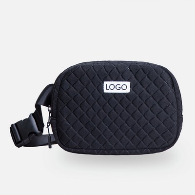 Everyday Belt Bag, Black Quilted