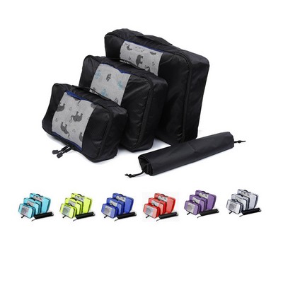 4 Set Packing Cubes with Laundry Bag