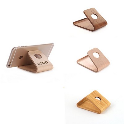 Bamboo Creative Phone Charging Holder For Watch Eco-friendly Creative Wood Phone Stand