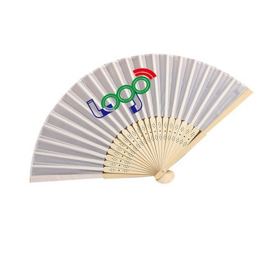 Folding Silk Handheld Bamboo Fan