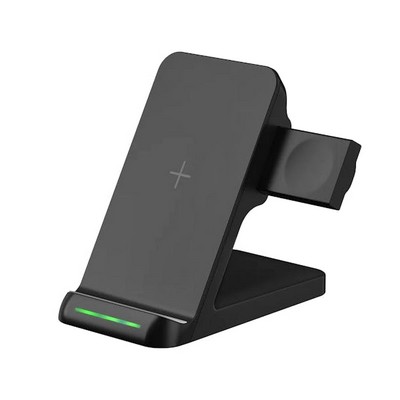 Wireless 3-in-1 Charging Stands - Black (Case of 24)