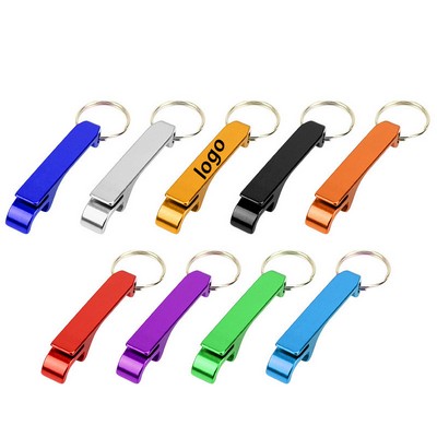 Colored Metal Bottle Opener Keychain