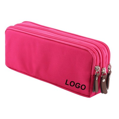 3 Compartment Pencil Case