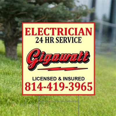 24" x 24" Double Side Yard Signs - Full Color