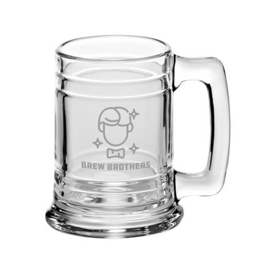 15 oz. Anchor Glass Beer Mugs (Engraved Imprint)