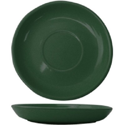 Vitrified Green Saucer to fit 3.5 Oz. Espresso Demitasse After Dinner Cup