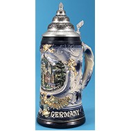 German Shield Stein, 0.75L