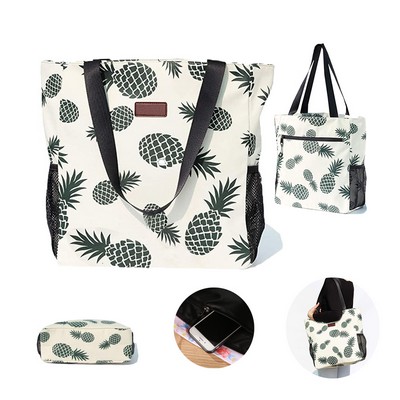 Travel beach tote bag