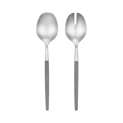 blomus Maxime Sharksin Gray Salad Servers